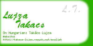 lujza takacs business card